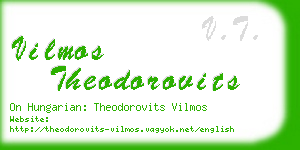 vilmos theodorovits business card